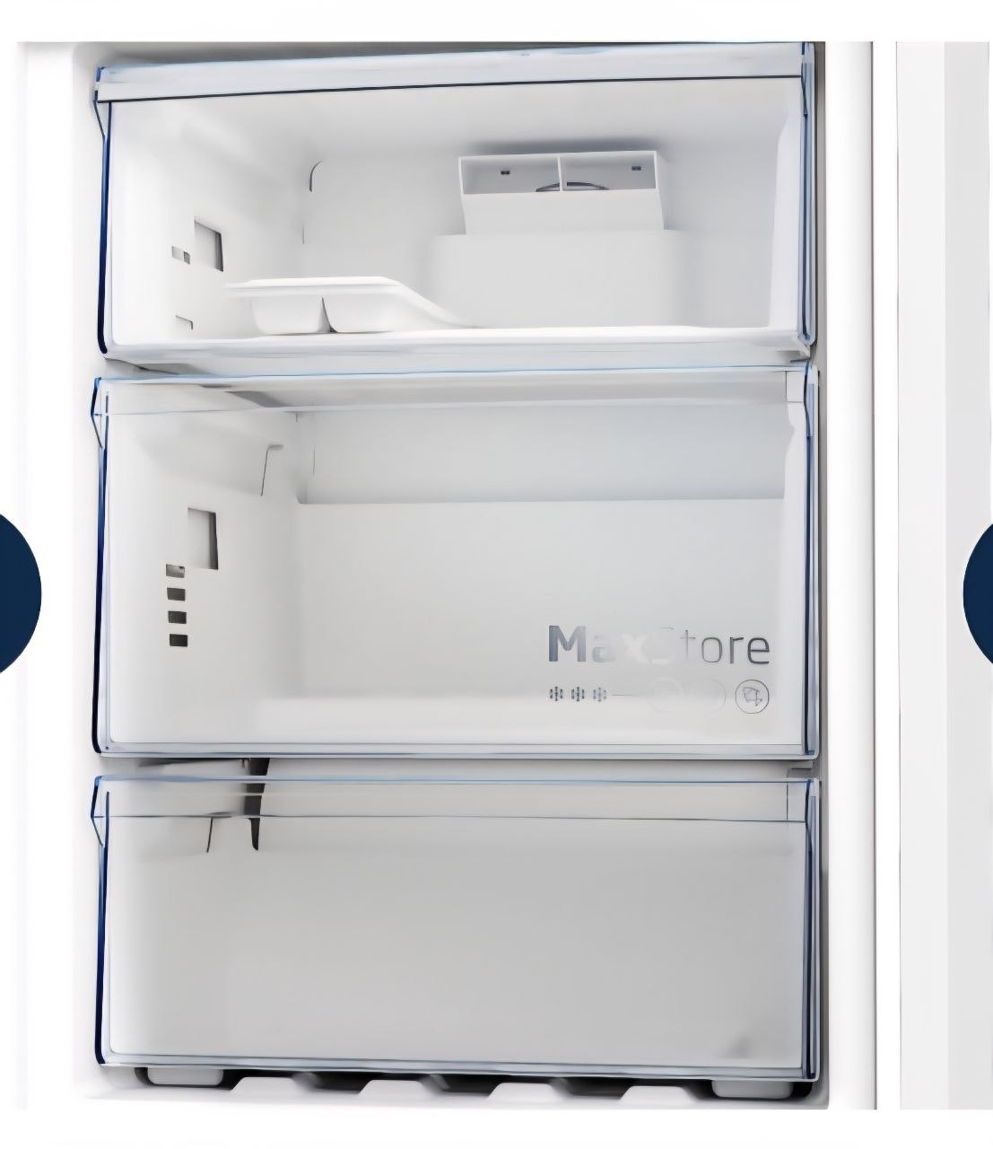 Beko CNG5603VG Frost Free Fridge Freezer, 70/30, Grey, D Rated