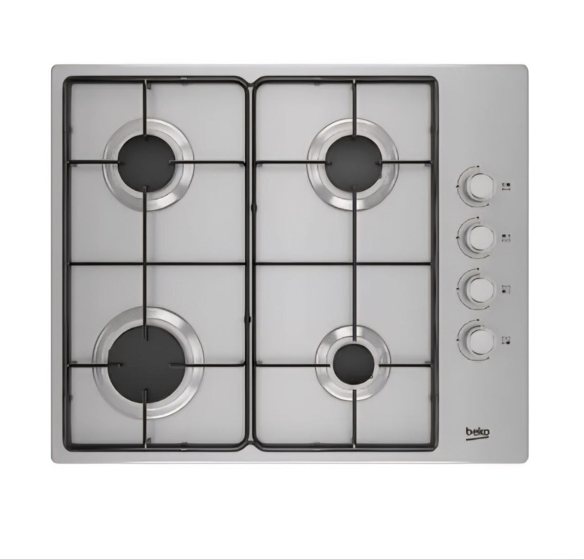 Beko HIBG64120SX 60cm Gas Hob - Stainless Steel