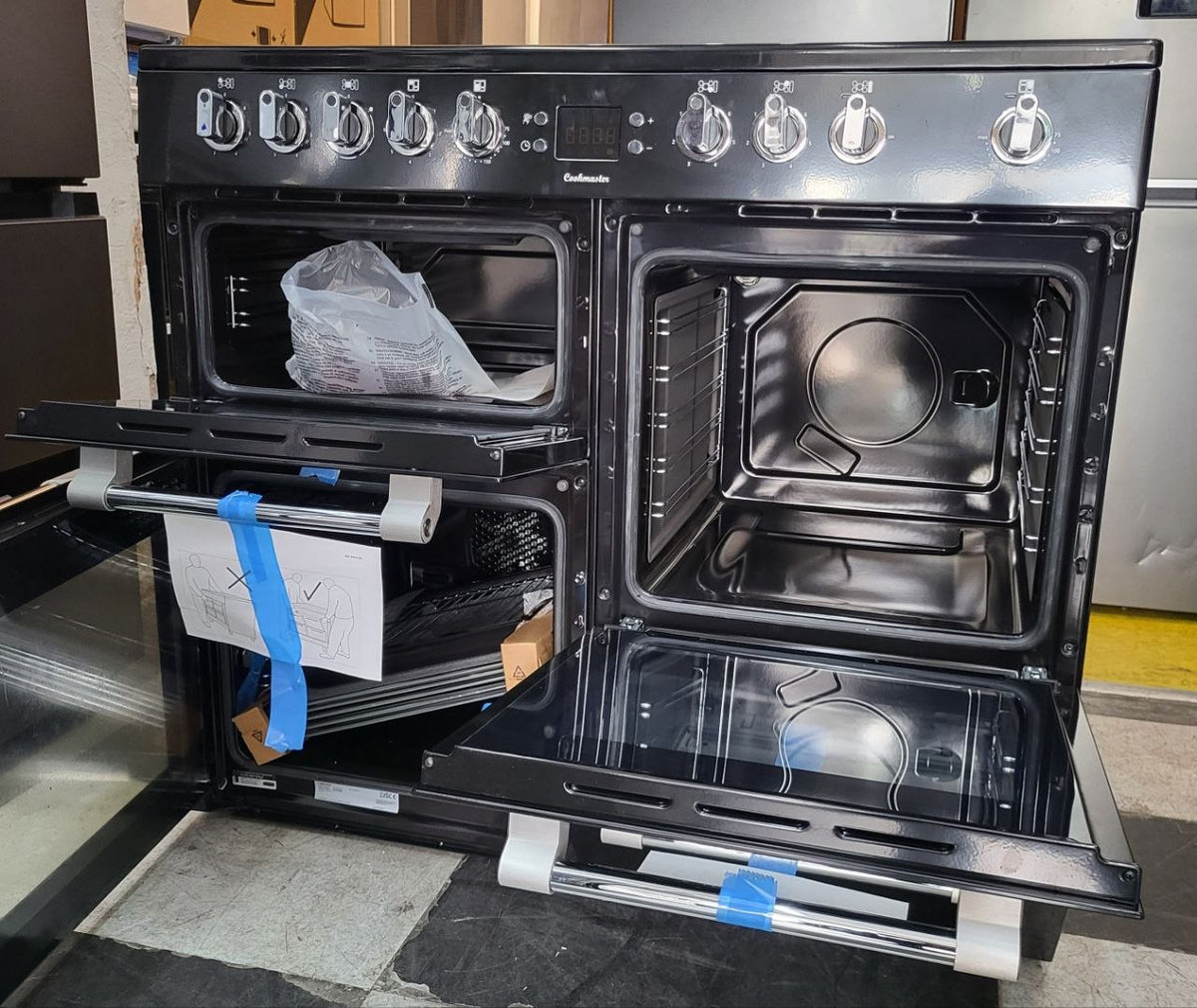 Leisure Cookmaster CK100C210K 100cm wide Electric Range Cooker with Ceramic Hob - Black - A/A Rated