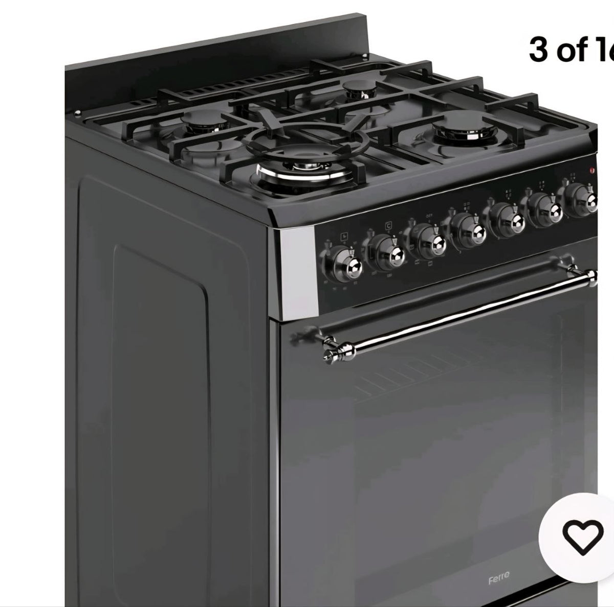 Ferre F6IP40E7 MBL RETRO W 60cm Cooker Freestanding Dual Fuel Cooker With Wok