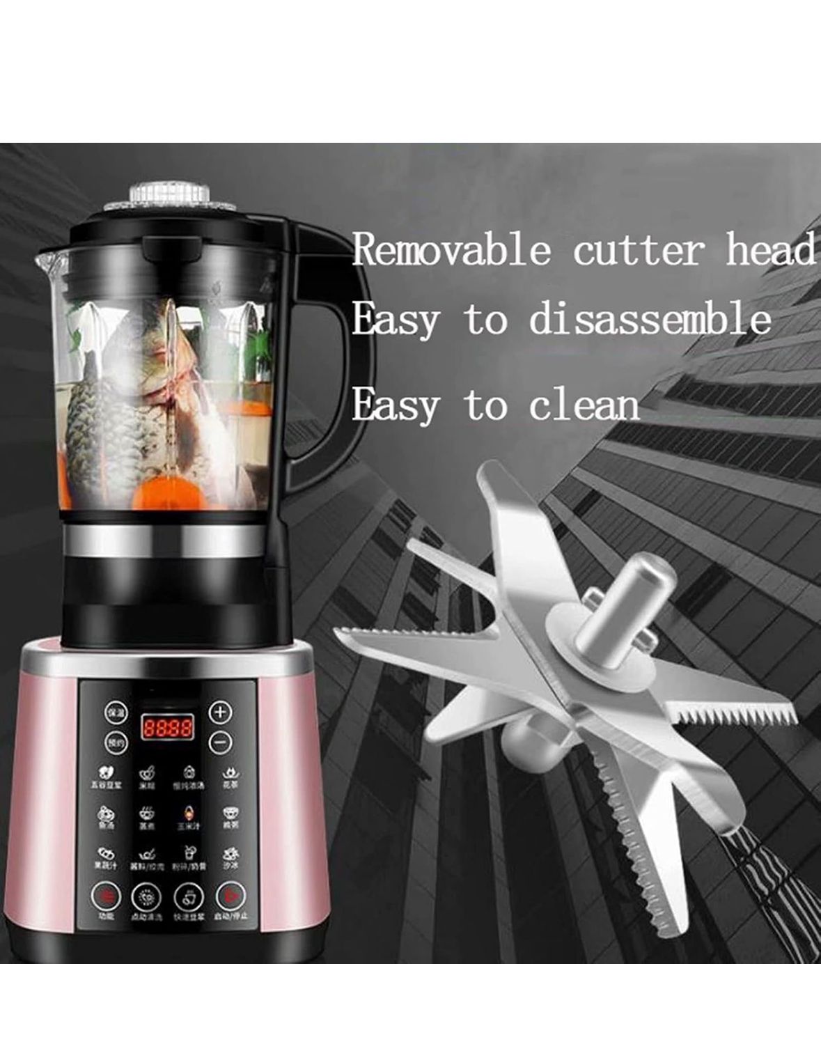 Thermal Blender Smoothie Food Mixer Fruit Juicer & Vegetable Homemate