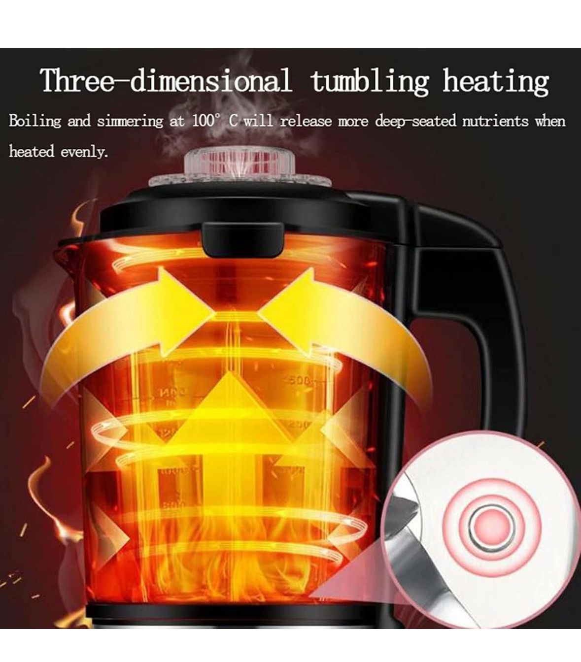 Thermal Blender Smoothie Food Mixer Fruit Juicer & Vegetable Homemate