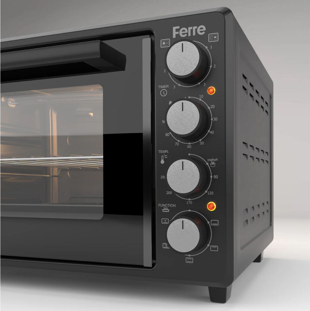 FERRE 3550X-HP-BLACK 35L TURBO MINI OVEN WITH 2 PLATE