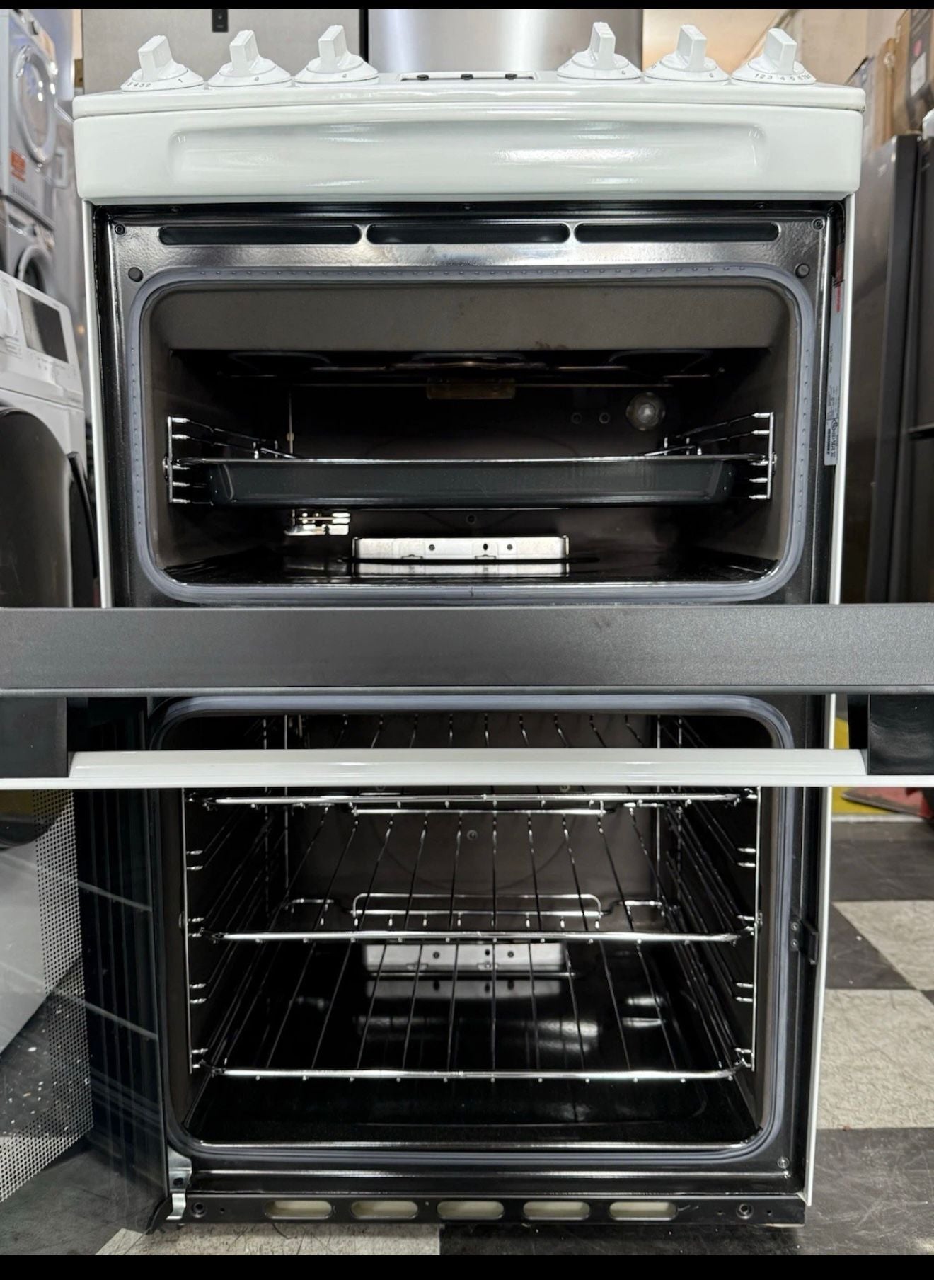 Zanussi ZCG43250WA Gas Cooker with Double Oven White