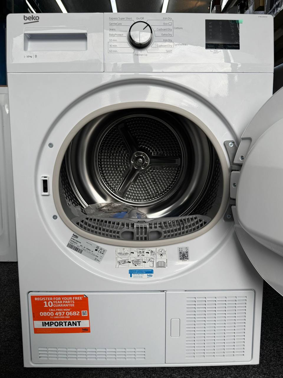 WHITE BEKO 10KG DRYER