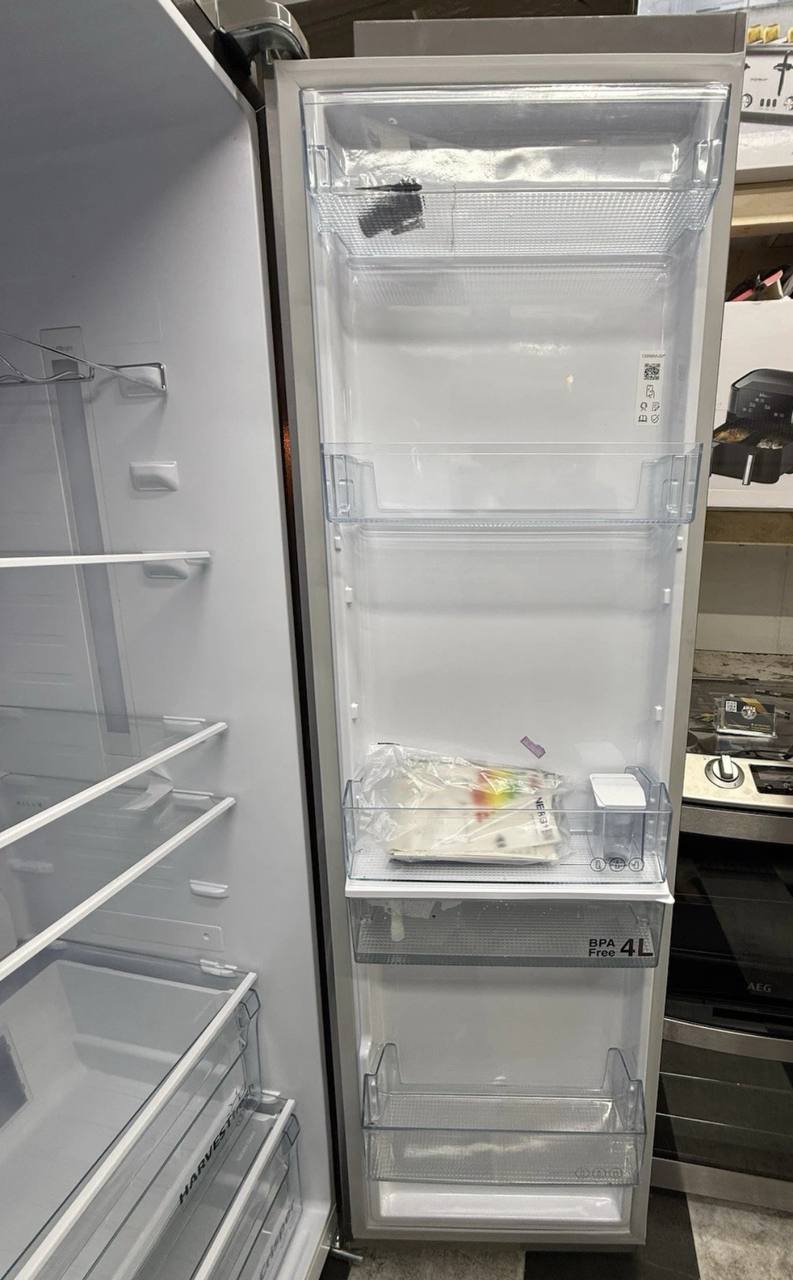 BEKO Pro ASN642VPS American-Style Fridge Freezer - Stainless Steel