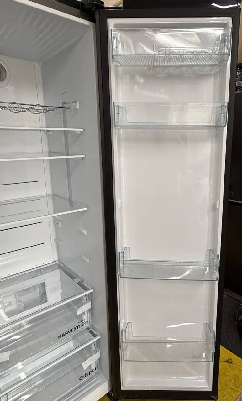 BEKO Pro ASP342VPZ American-Style Fridge Freezer - Black Steel