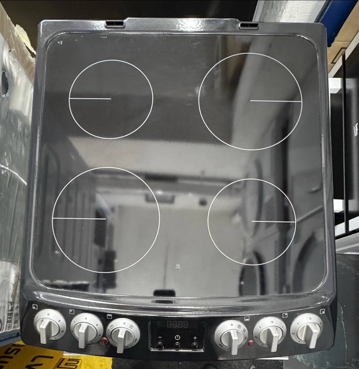 Zanussi ZCV46250XA Electric Cooker Double Oven, 55cm, A Energy
