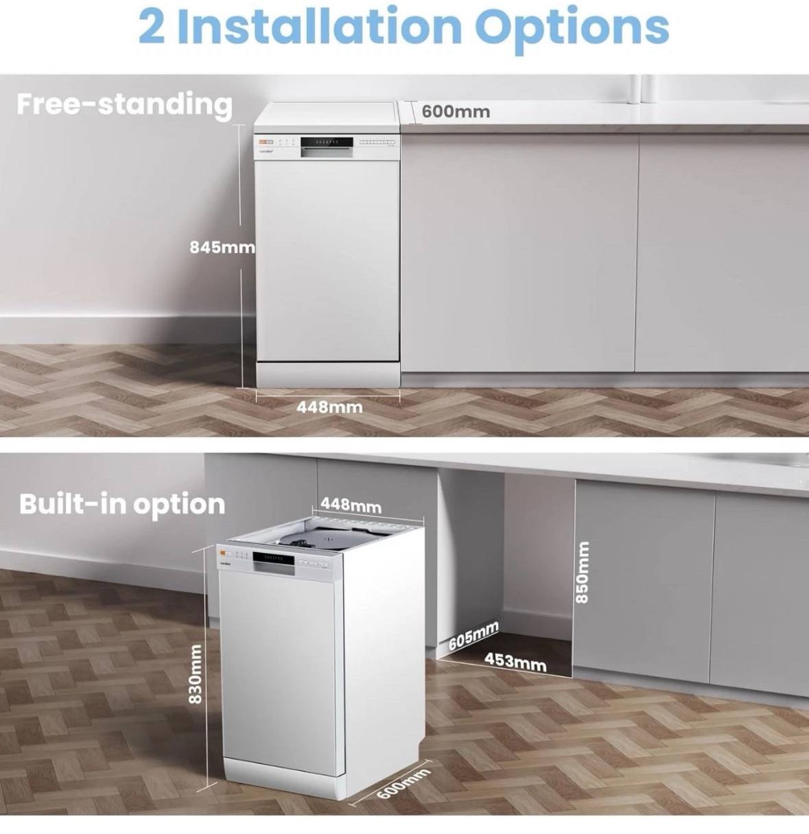 comfee freestanding dishwasher cdwef1034bw