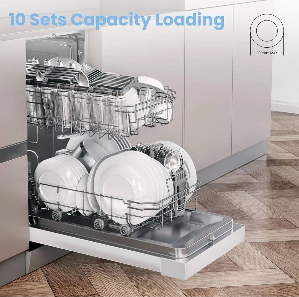 comfee freestanding dishwasher cdwef1034bw