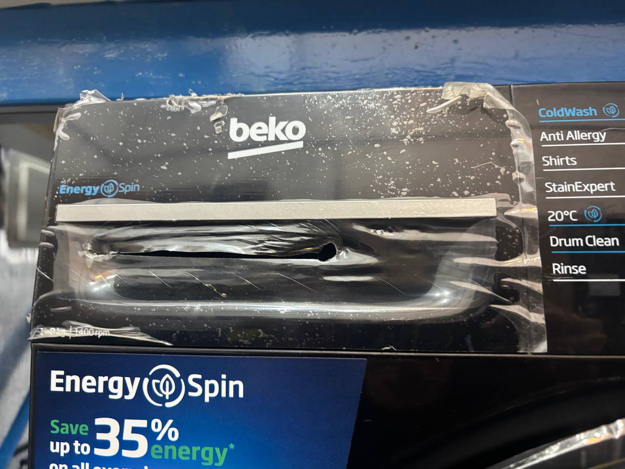 BMN3WT3841B black 8kg Beko washing machine