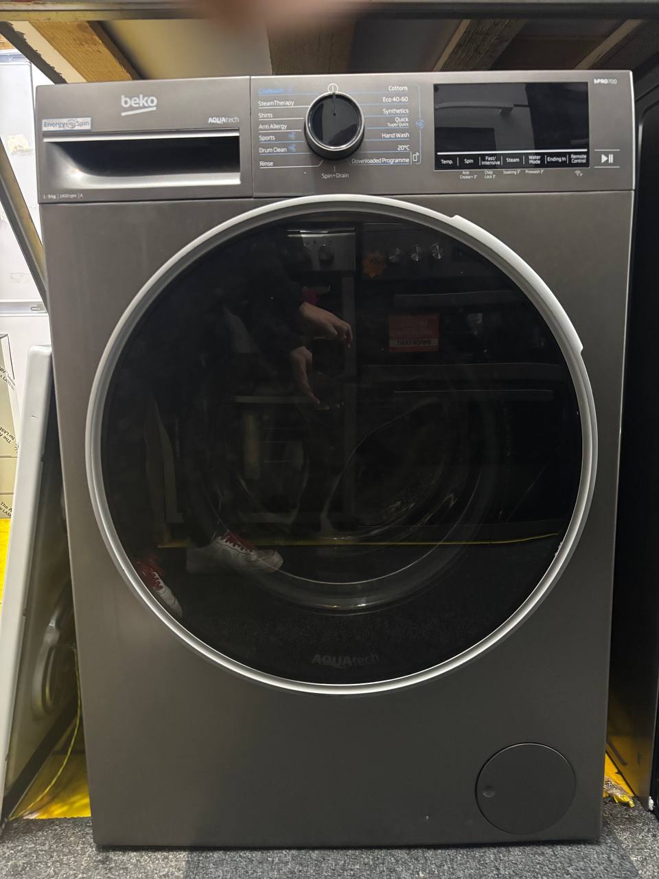 beko 9KG 1400rpm washing machine(only tested)-dark grey