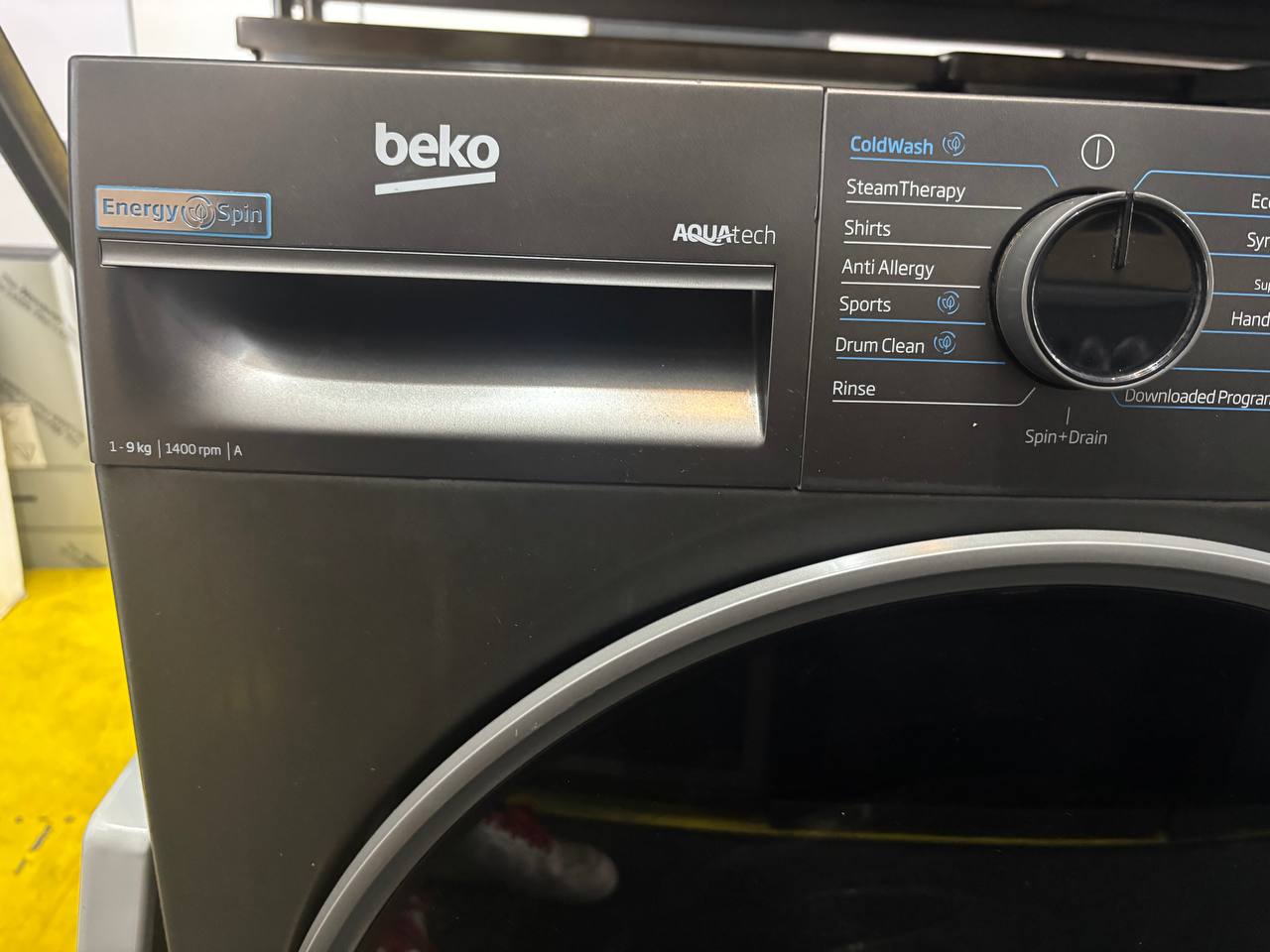 beko 9KG 1400rpm washing machine(only tested)-dark grey