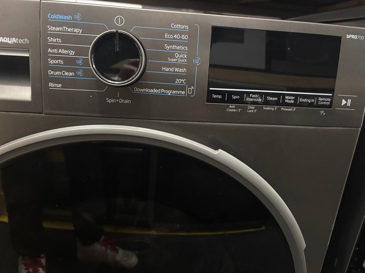 beko 9KG 1400rpm washing machine(only tested)-dark grey