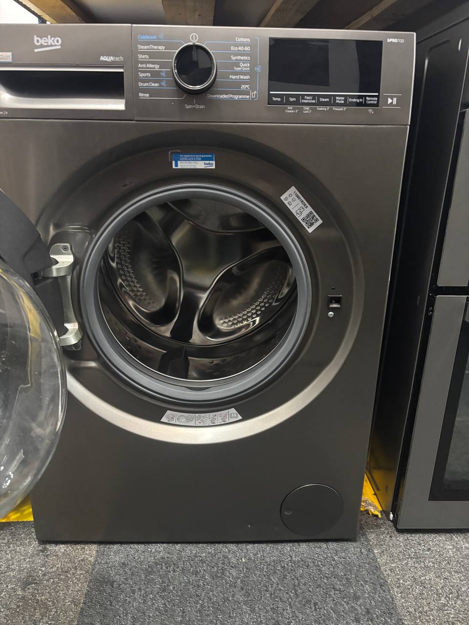beko 9KG 1400rpm washing machine(only tested)-dark grey