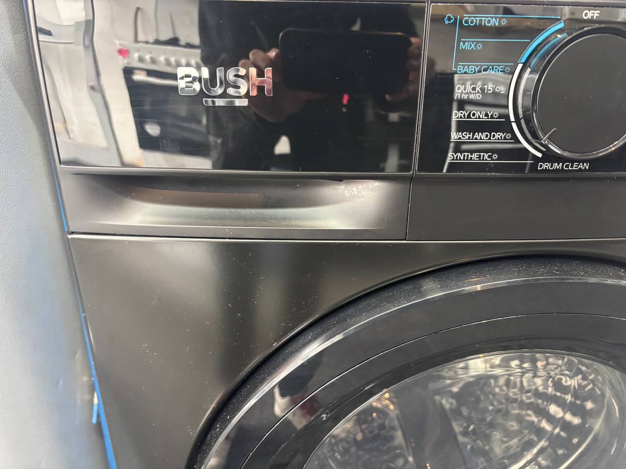 Bush WDSAA86B 8kg/6kg 1400 Spin Washer Dryer(ONLY TESTED) – Black