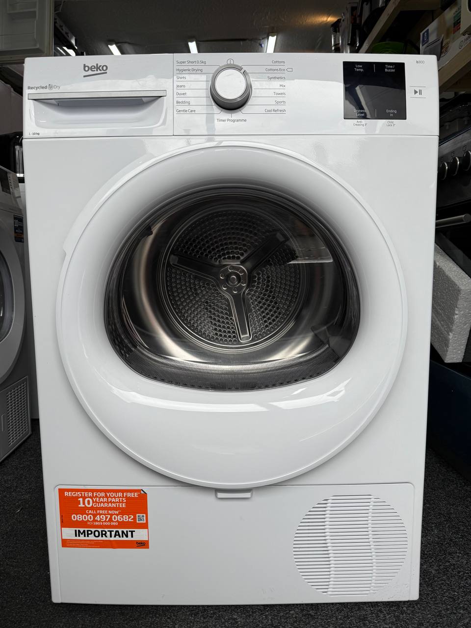 BEKO Pro BM3T31023W 10 kg Heat Pump Tumble Dryer - White
