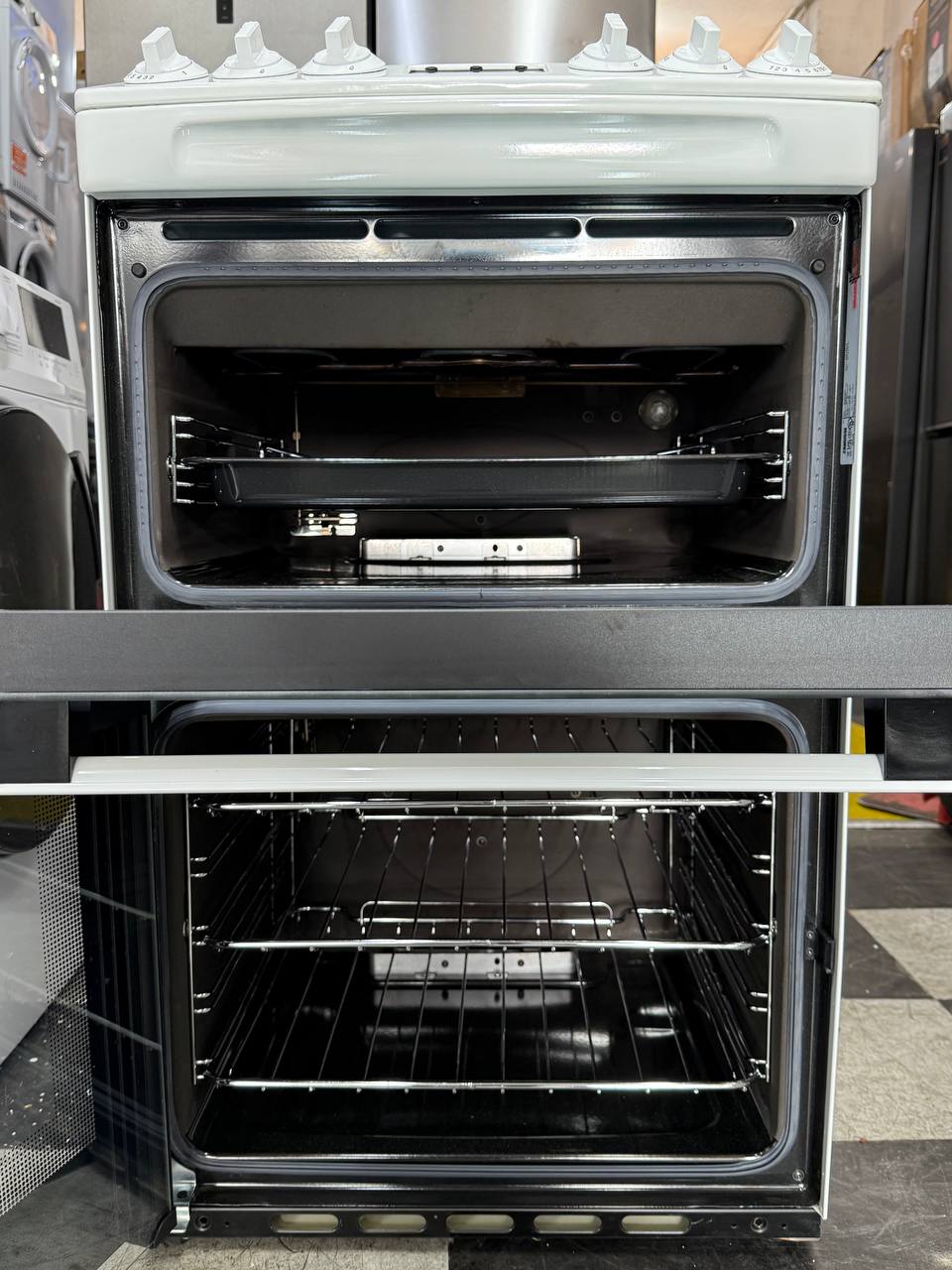 Zanussi ZCG43250WA Gas Cooker 55CM with Double Oven White