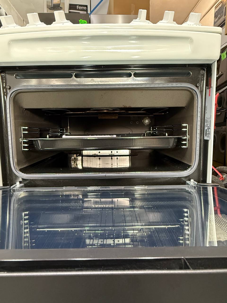Zanussi ZCG43250WA Gas Cooker 55CM with Double Oven White
