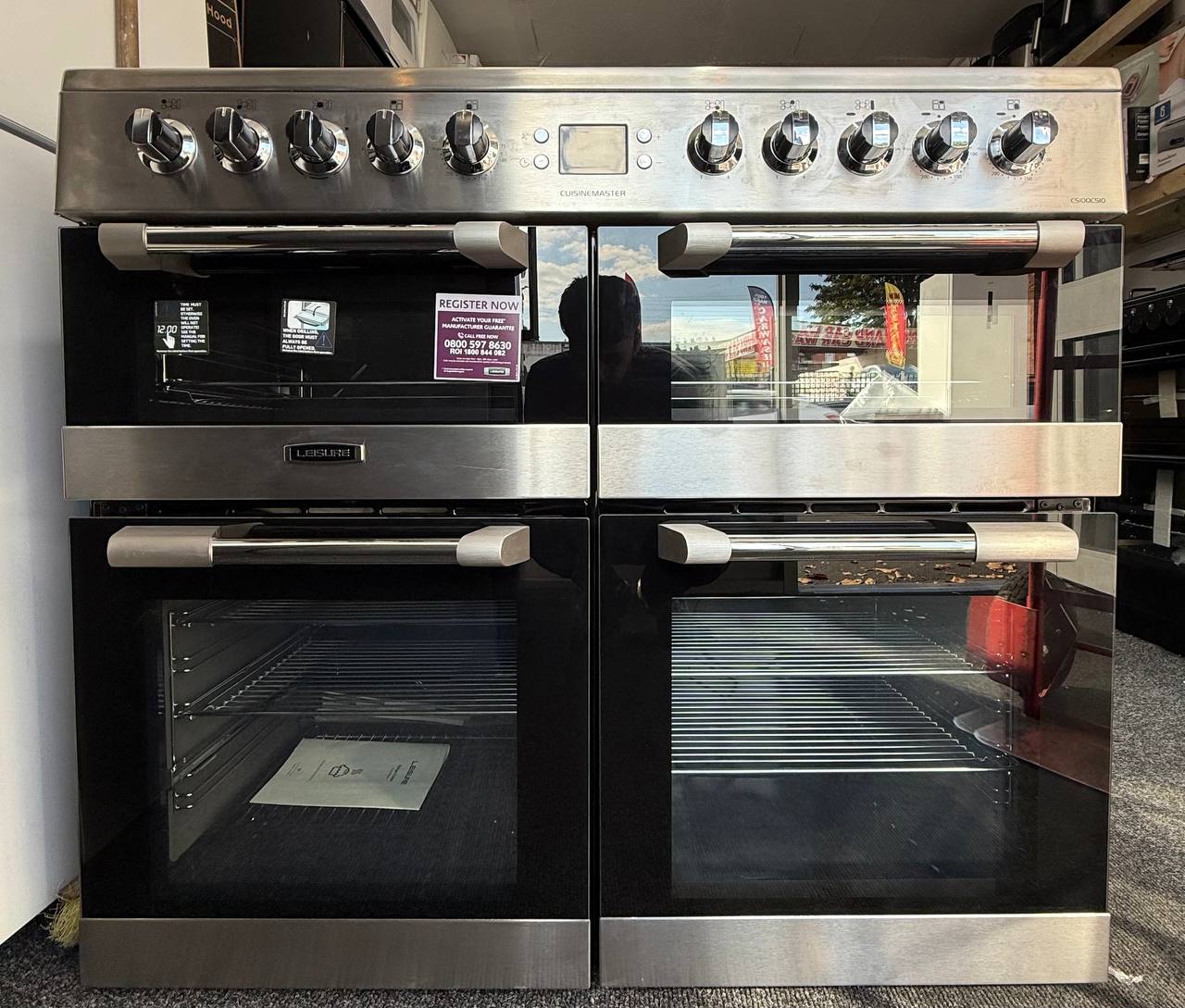 LEISURE Cuisinemaster CS100C510X 100cm Electric Range Cooker - Stainless Steel