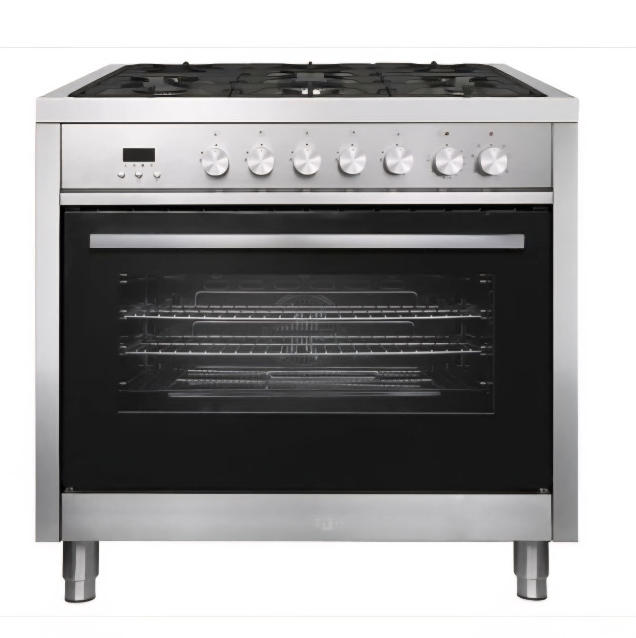 Bush 90cm Dual Fuel Range Cooker - Stainless Steel
