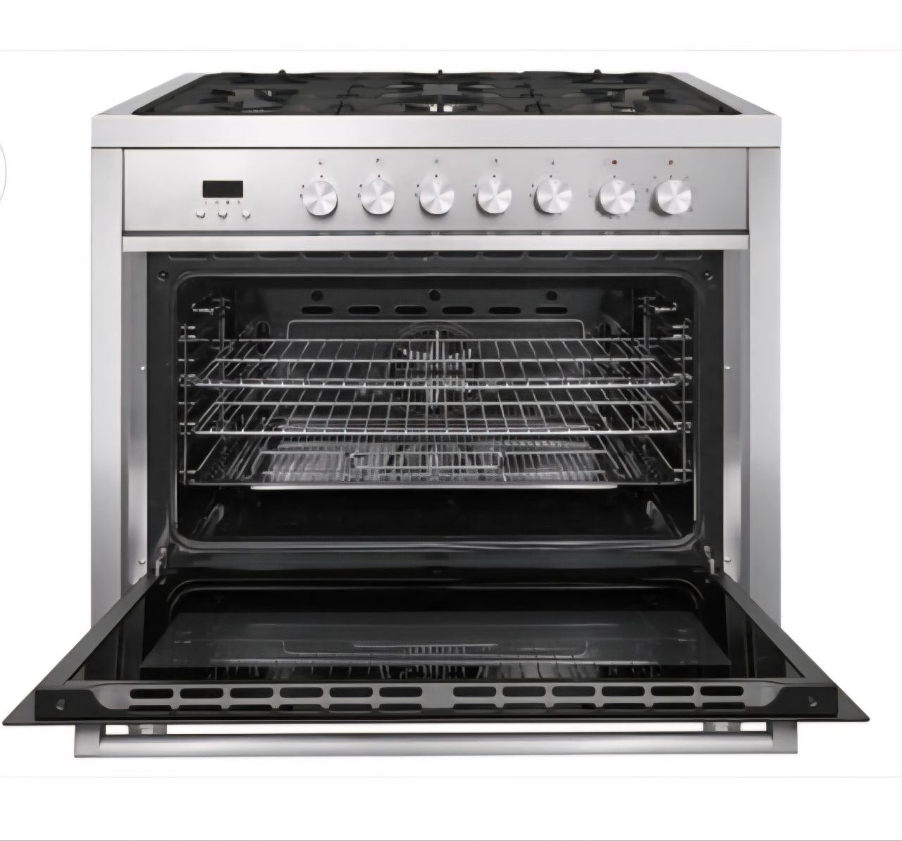Bush 90cm Dual Fuel Range Cooker - Stainless Steel