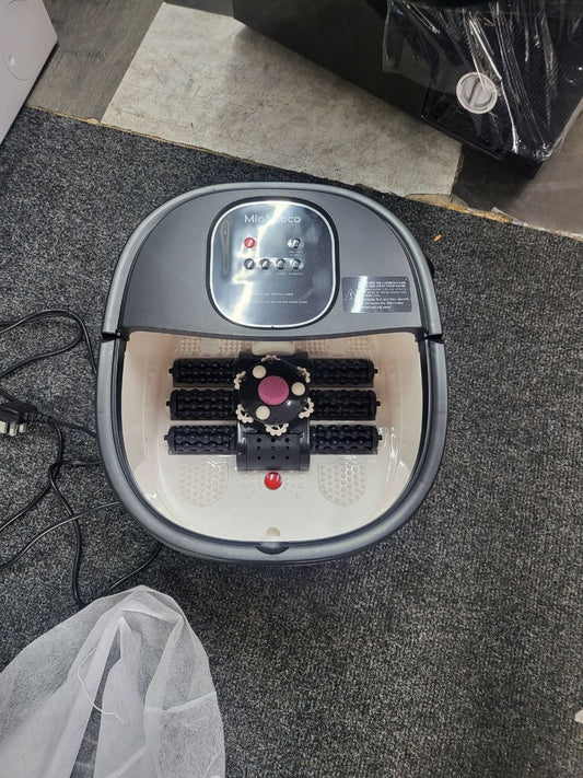 The ASIN B0BB5DJF43 identifies an electric Foot Spa Bath with Automatic Massage and Heating Function