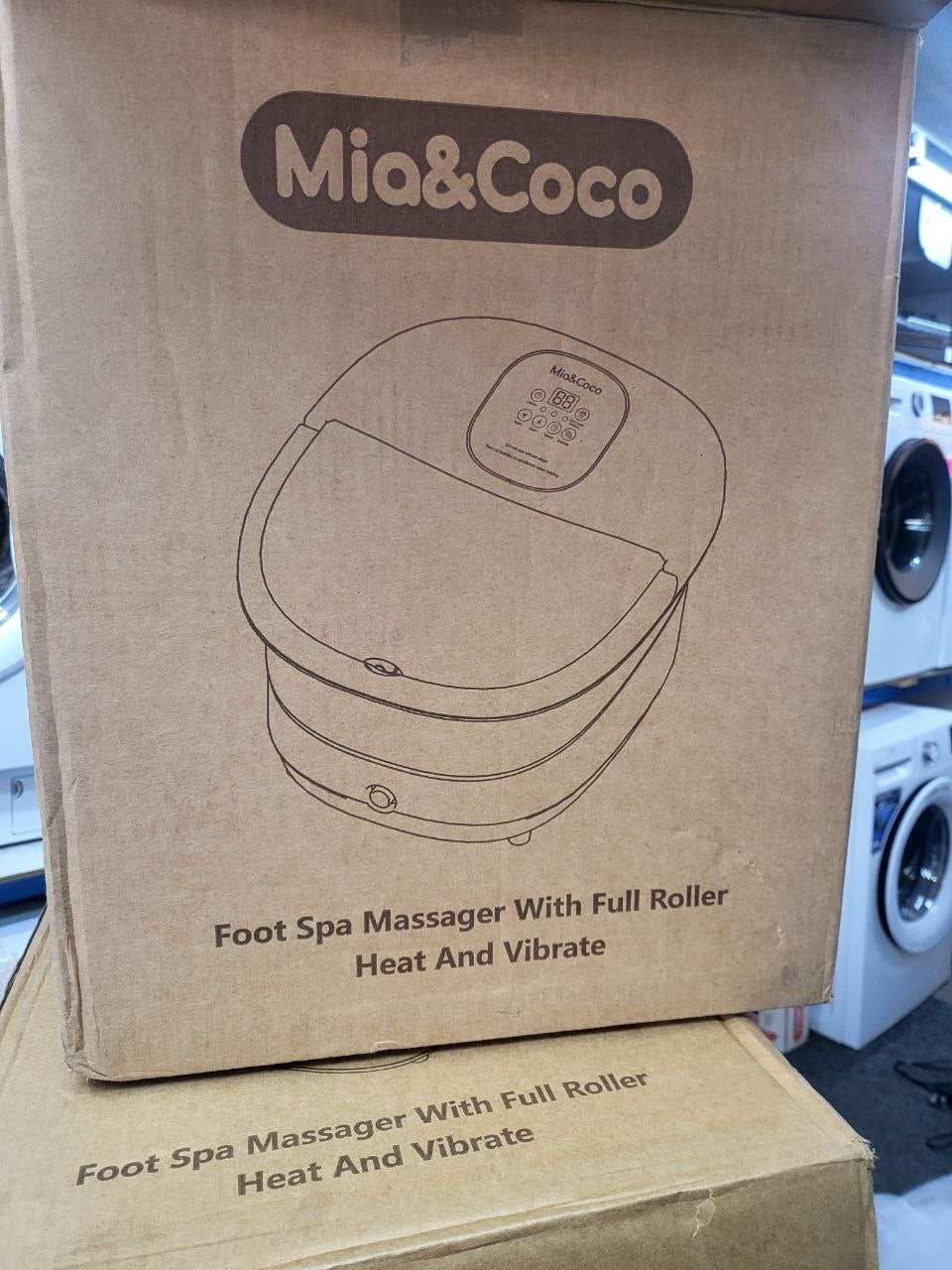 The ASIN B0BB5DJF43 identifies an electric Foot Spa Bath with Automatic Massage and Heating Function