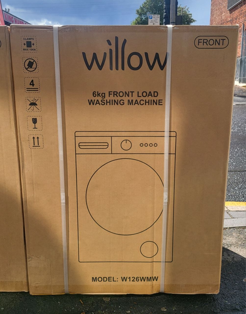Willow 6kg 1200 Spin Washing Machine - White