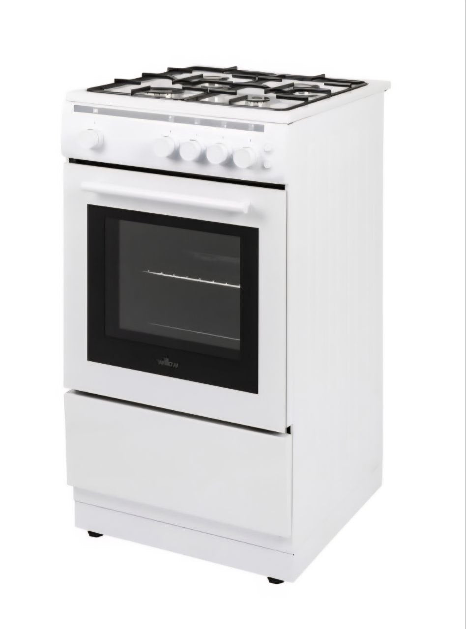 Willow WGS50CW 50cm Freestanding Single Cavity Gas Cooker with 4 Burners - White