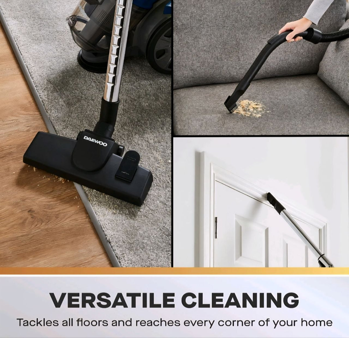 Daewoo 2L Tornado Cyclonic Bagless Cylinder Vacuum Cleaner Dry Carpet Floor 700W