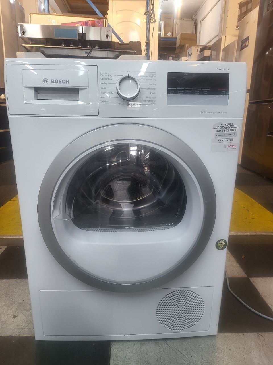 Bosch Series 4 8kg Heat Pump Tumble Dryer - A++ Rated - White