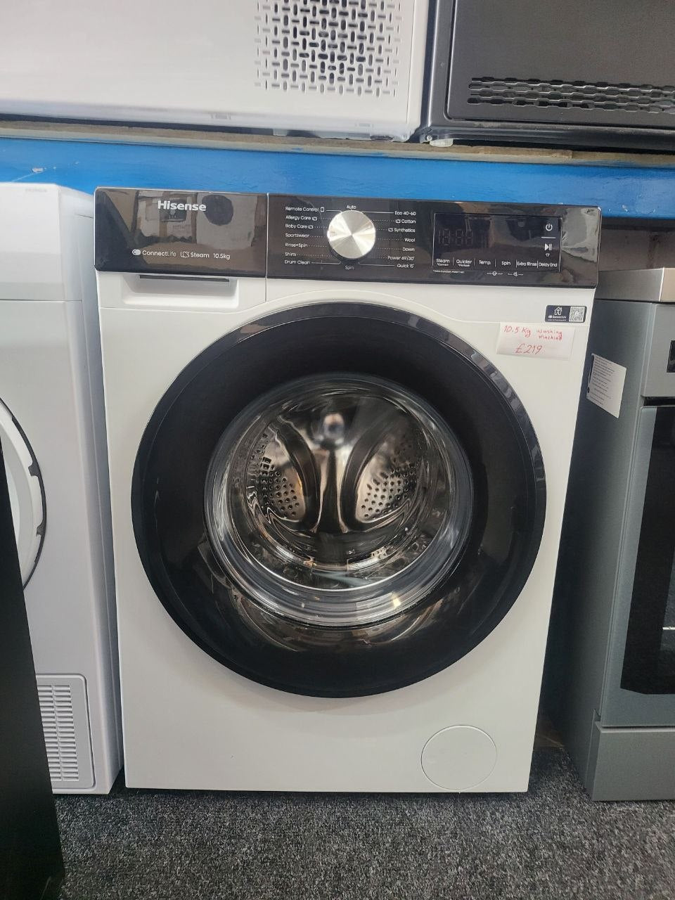 Hisense 10.5 kg washing machine
