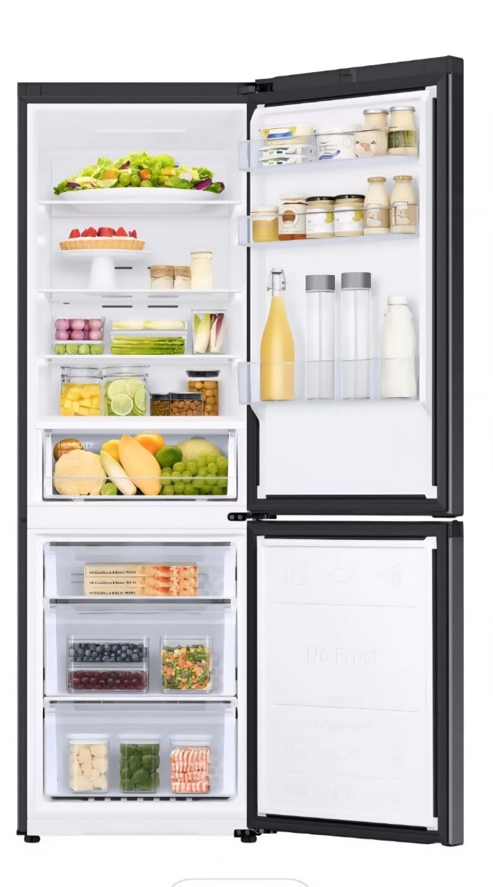 Samsung Series 6 RB34C600EBN Wifi Connected 185cm 60/40 Total No Frost Fridge Freezer - Black - E Rated