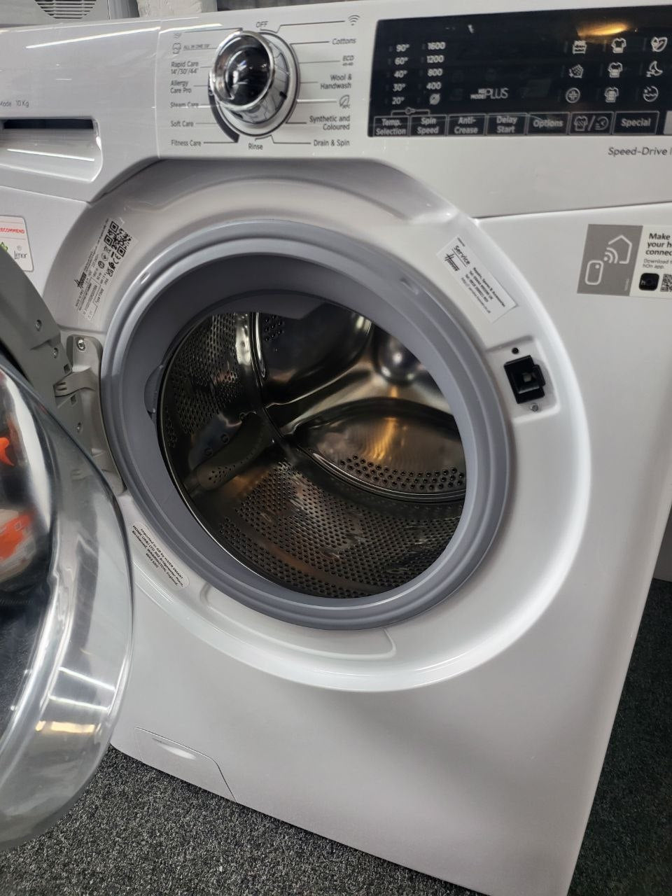 Hoover 10kg washing machine/1600 rpm
