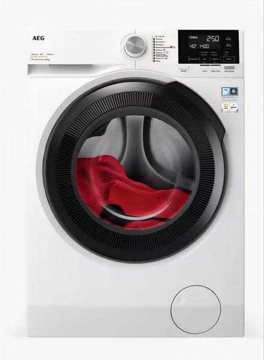 AEG £449 7000 LWR7185M4B Freestanding Washer Dryer 8/5kg Load, 1400rpm Spin, White