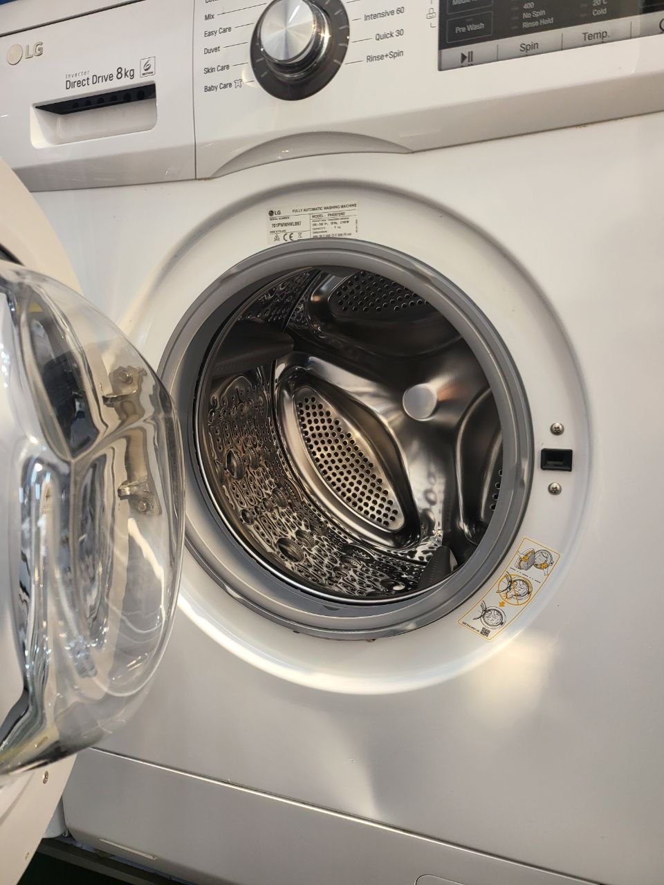 LG 8kg washing machine direct drive inverter