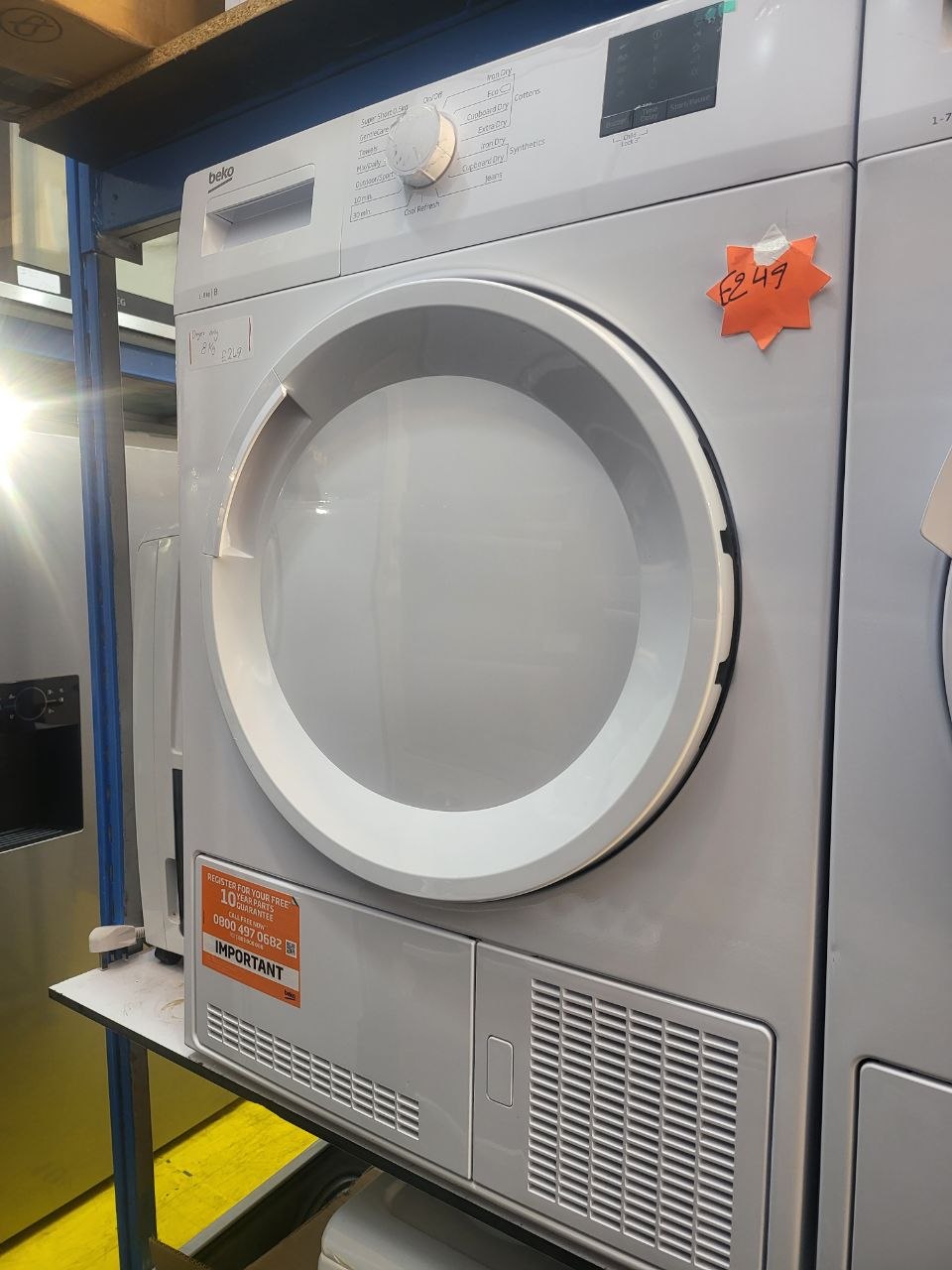 Beko 8kg dryer £249