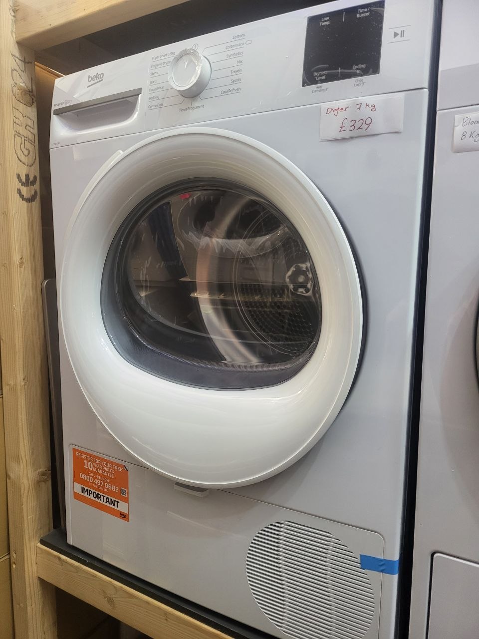 Beko 7kg dryer £329