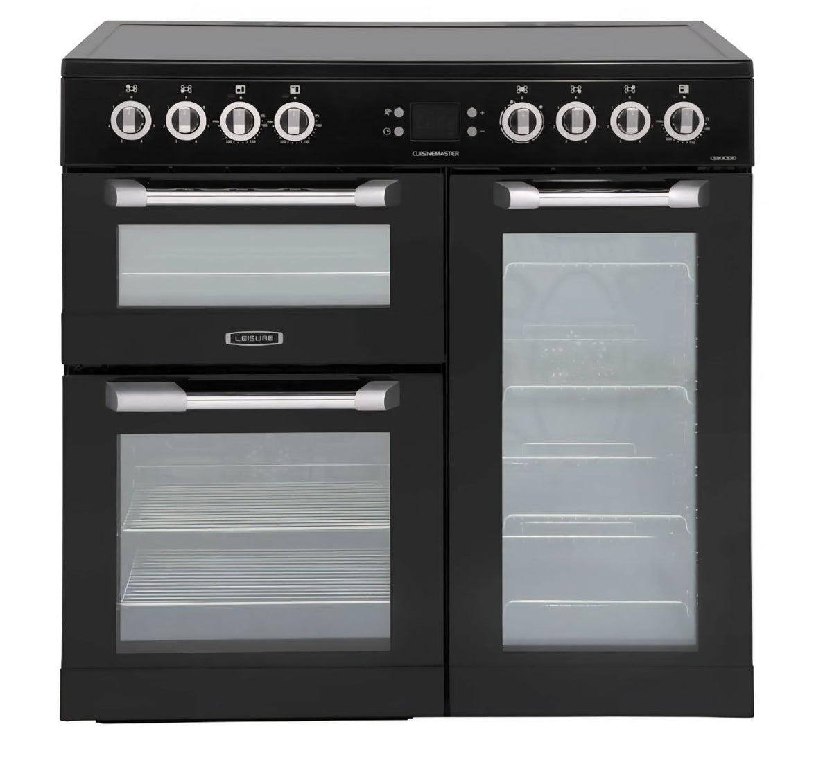 Leisure Cuisinemaster CS90C530K 90cm wide Electric Range Cooker with Ceramic Hob - Black - A/A/A Rated