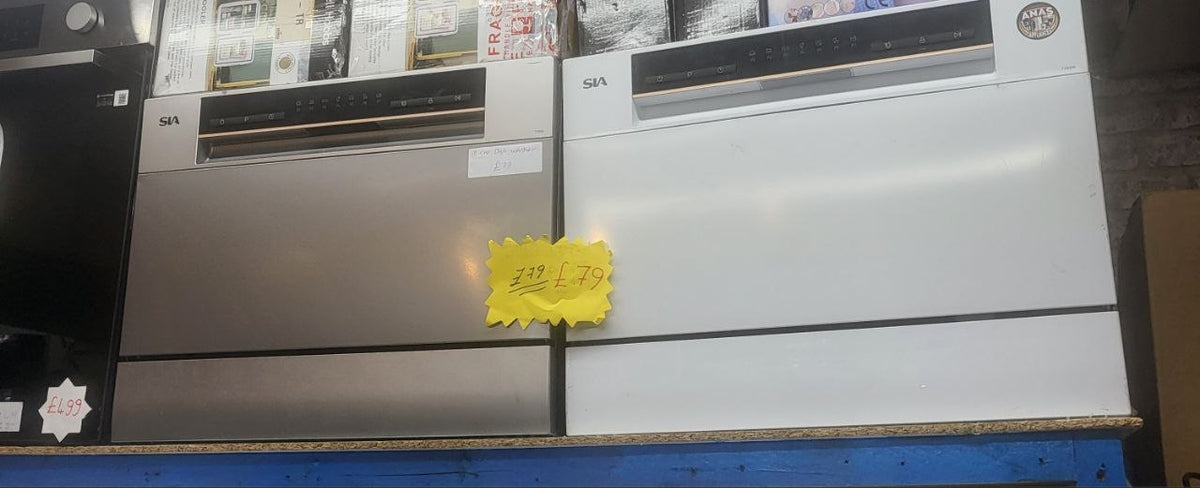 SIA tabletop Dishwasher £69 Silver &amp; White are available