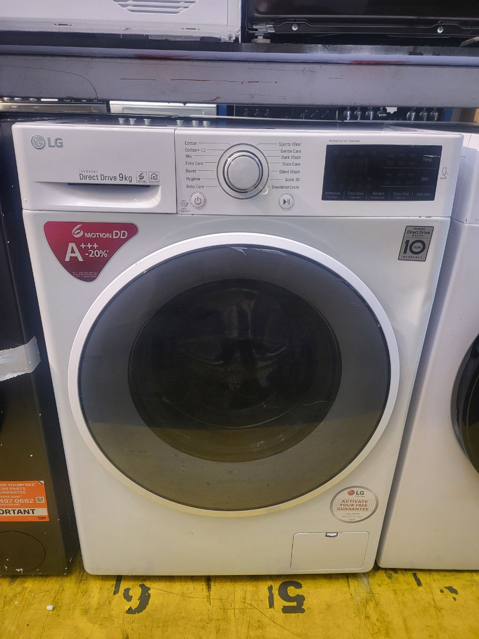 LG 9kg washing machine Direct drive