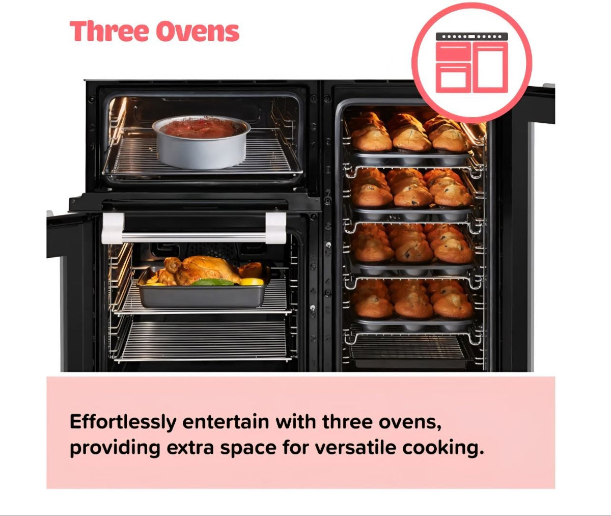 Leisure Cuisinemaster CS100D510X 100cm wide Electric Range Cooker with Induction Hob - Stainless Steel - A/A Rated