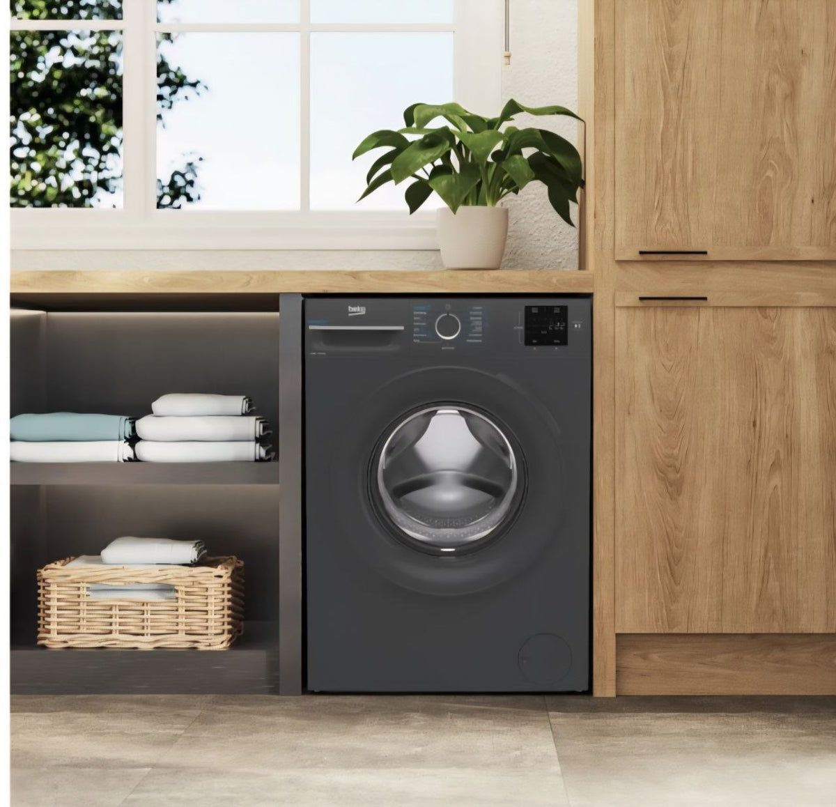 Beko EnergySpin™ B3W31041A 10kg Washing Machine with 1400 rpm - Anthracite - A Rated