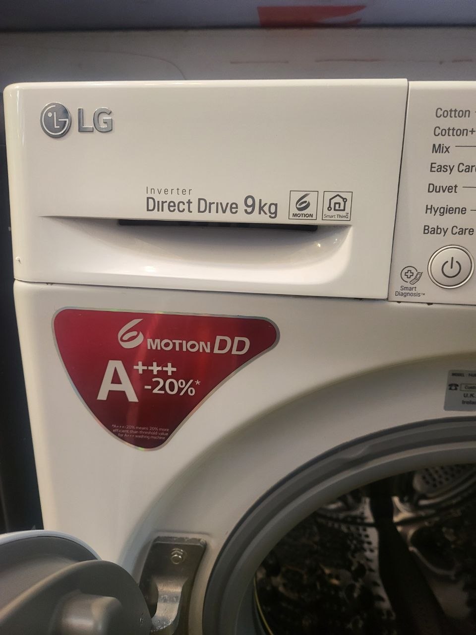 LG 9kg washing machine Direct drive