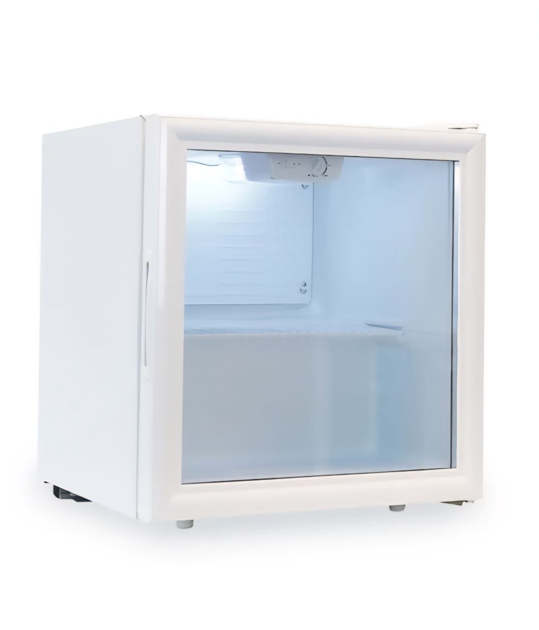 SIA Drinks Fridge, 58L Table Top / White Colour With Glass Door - DC6WH