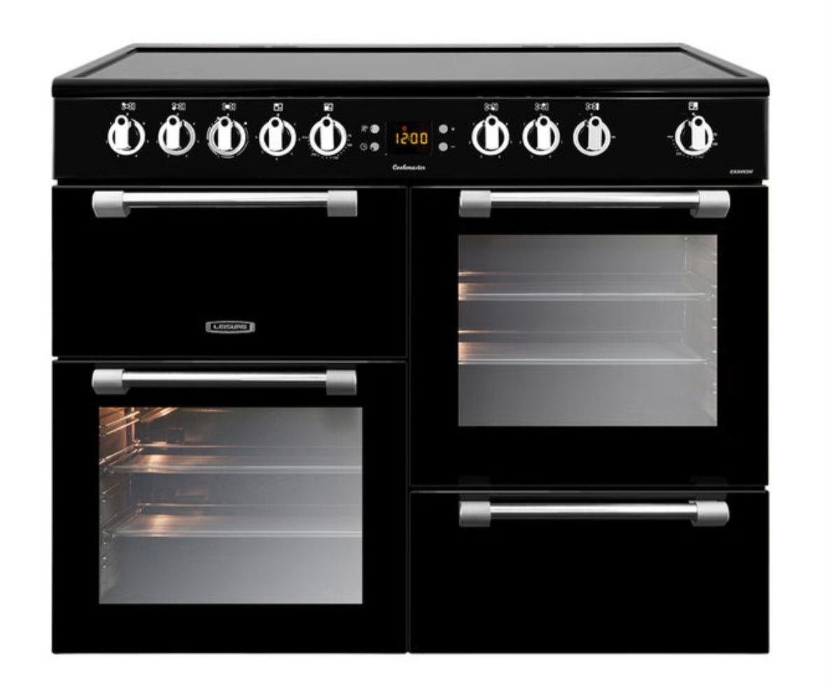 Leisure Cookmaster CK100C210K 100cm wide Electric Range Cooker with Ceramic Hob - Black - A/A Rated