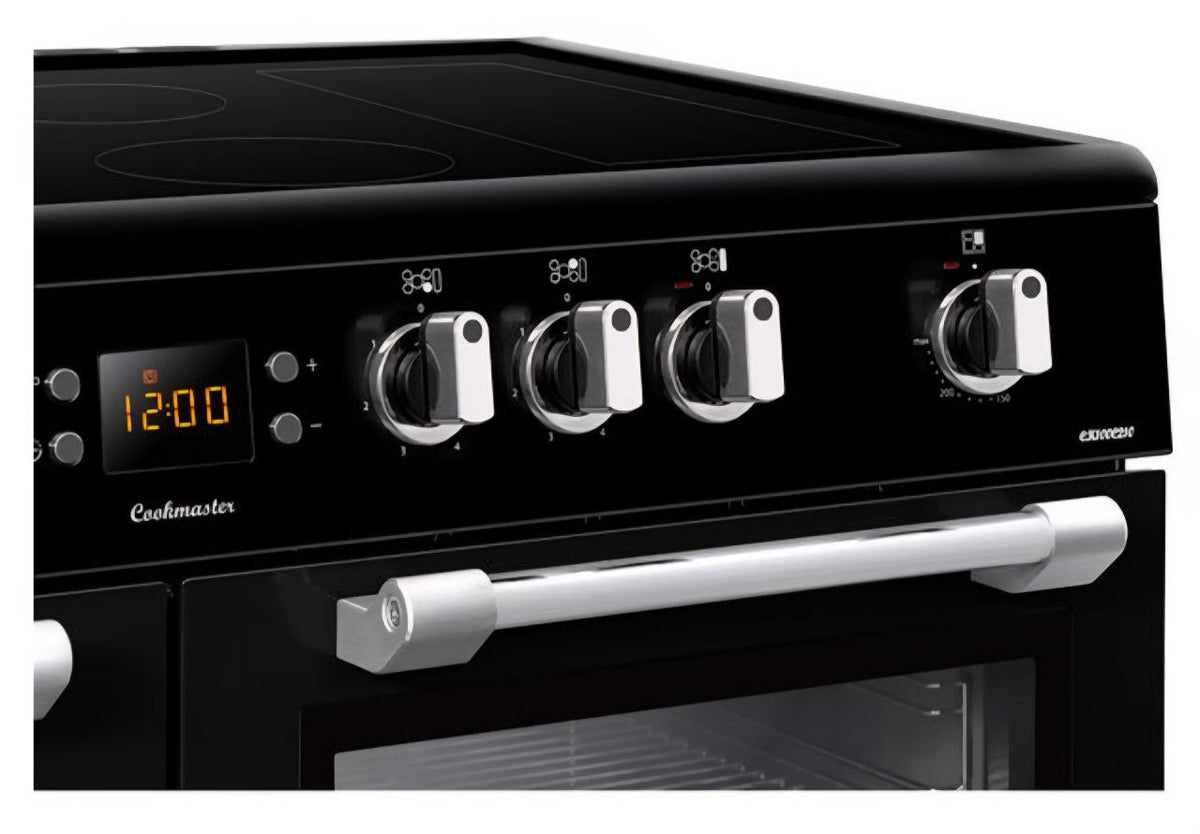 Leisure Cookmaster CK100C210K 100cm wide Electric Range Cooker with Ceramic Hob - Black - A/A Rated