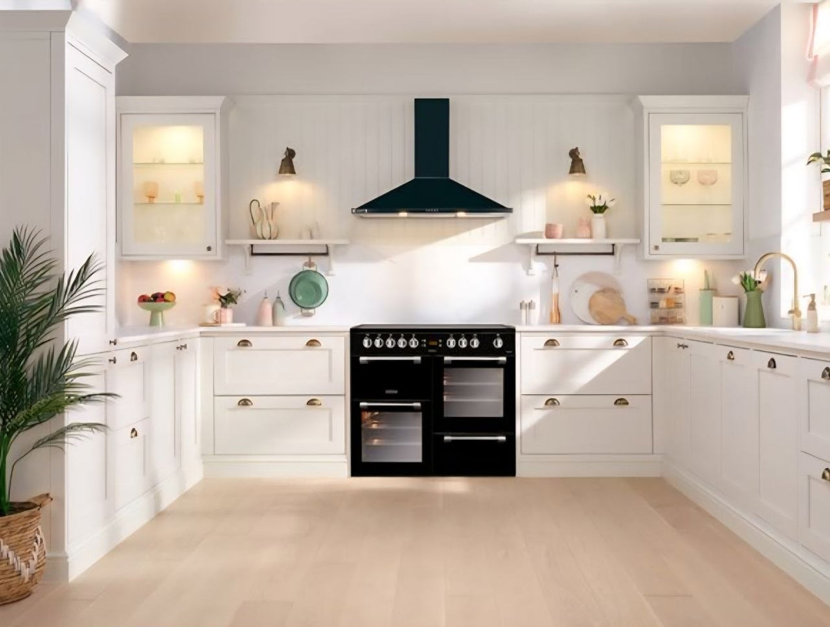 Leisure Cookmaster CK100C210K 100cm wide Electric Range Cooker with Ceramic Hob - Black - A/A Rated