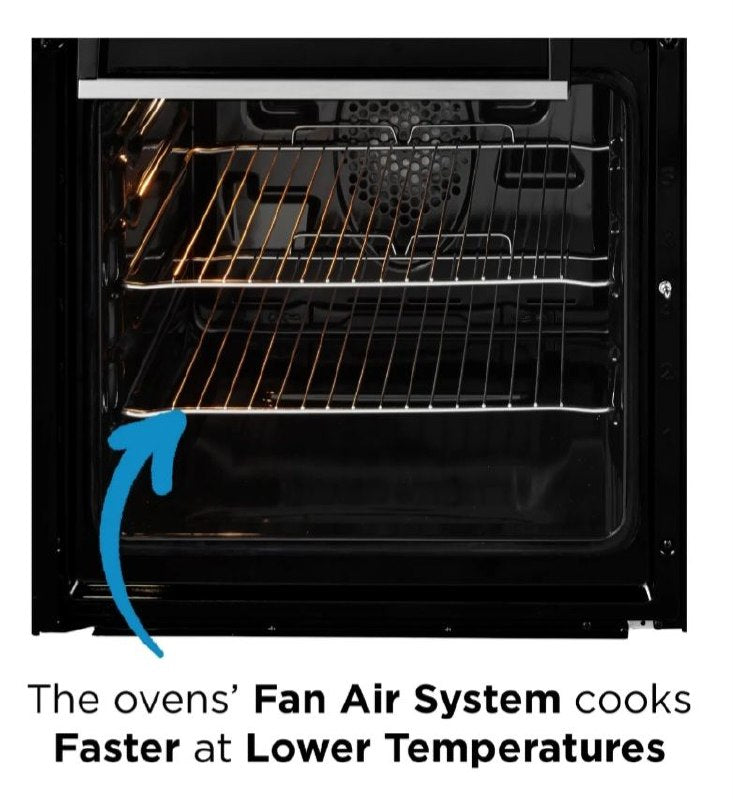 Beko KDVI90K 90cm wide Electric Range Cooker with Induction Hob - Black - A/A Rated
